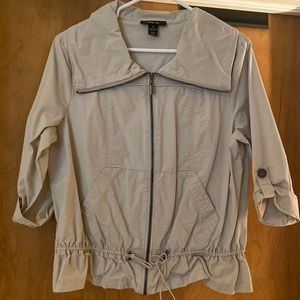 Tan short light weight jacket
